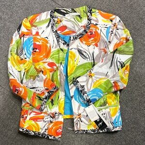 Peter Nygard Multicolor Floral Blazer